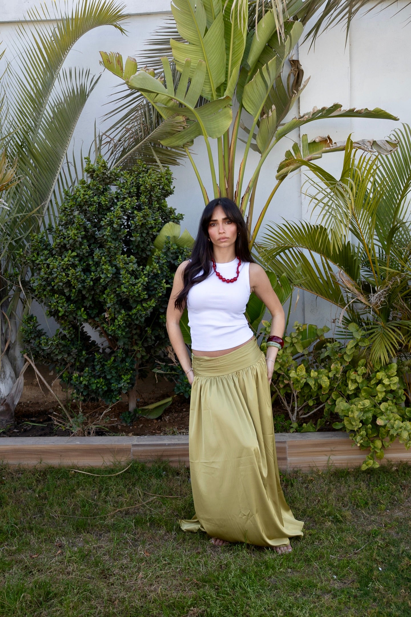 Cascade maxi skirt