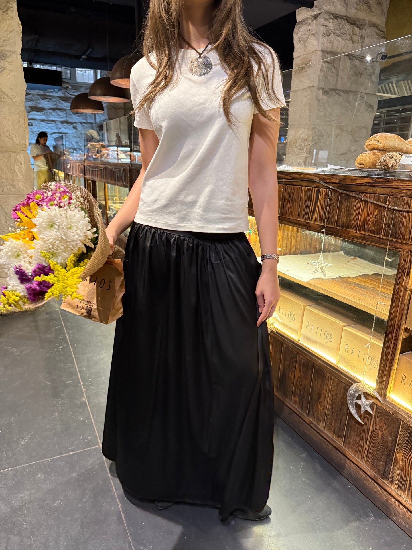 Cascade maxi skirt